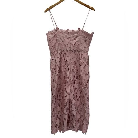 NWT Bardot Lina Lace Dress In Pink Rose - Picture 4 of 16